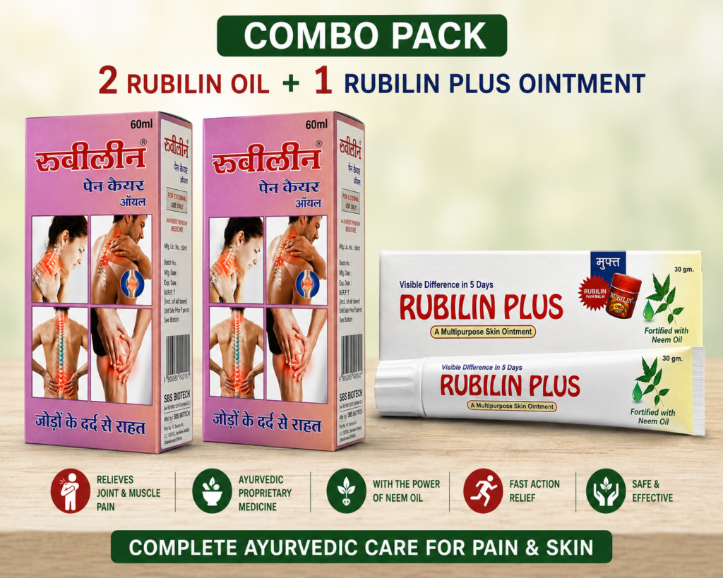 Rubilin Combo Pack | 2 Pain Care Oil + 1 Rubilin Plus Ointment