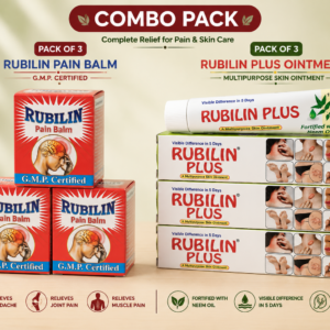 RUBILIN Combo Pack – Complete Pain Relief Balm & Skin Care Combo