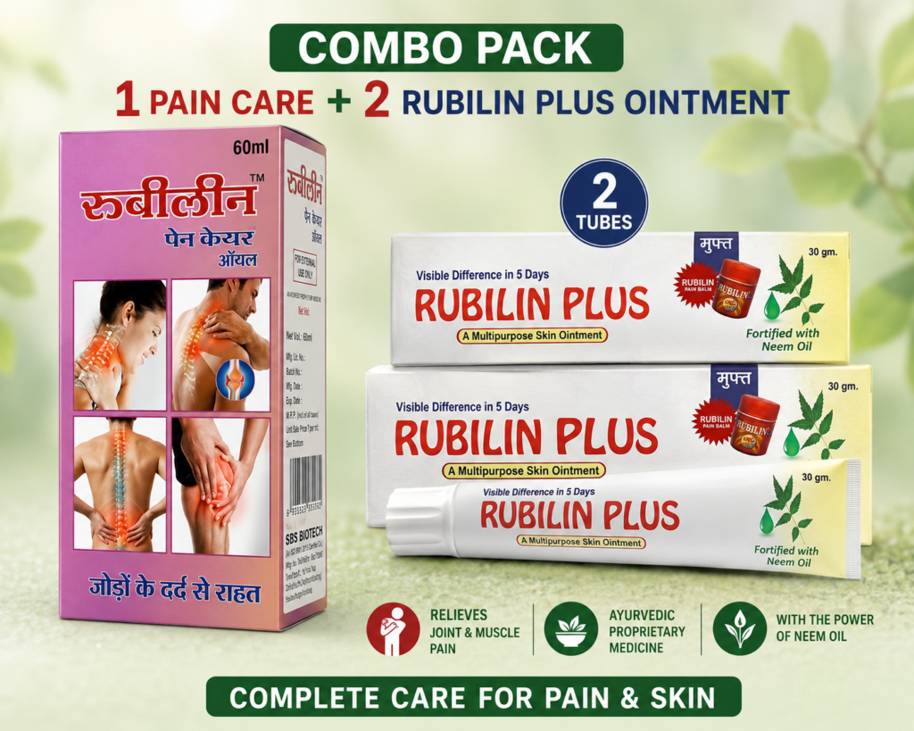 Rubilin Plus Combo Pack – 1 Pain Care Oil+ 2 Rubilin Plus Ointment